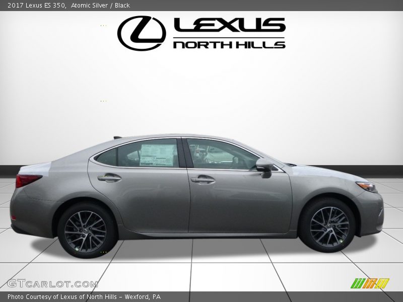 Atomic Silver / Black 2017 Lexus ES 350