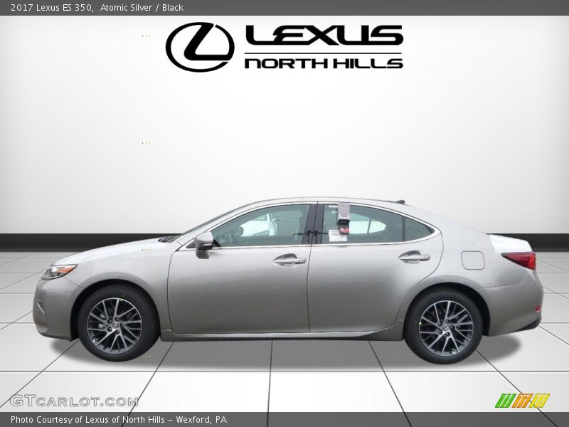 Atomic Silver / Black 2017 Lexus ES 350