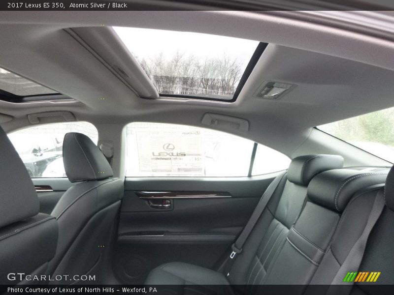 Atomic Silver / Black 2017 Lexus ES 350