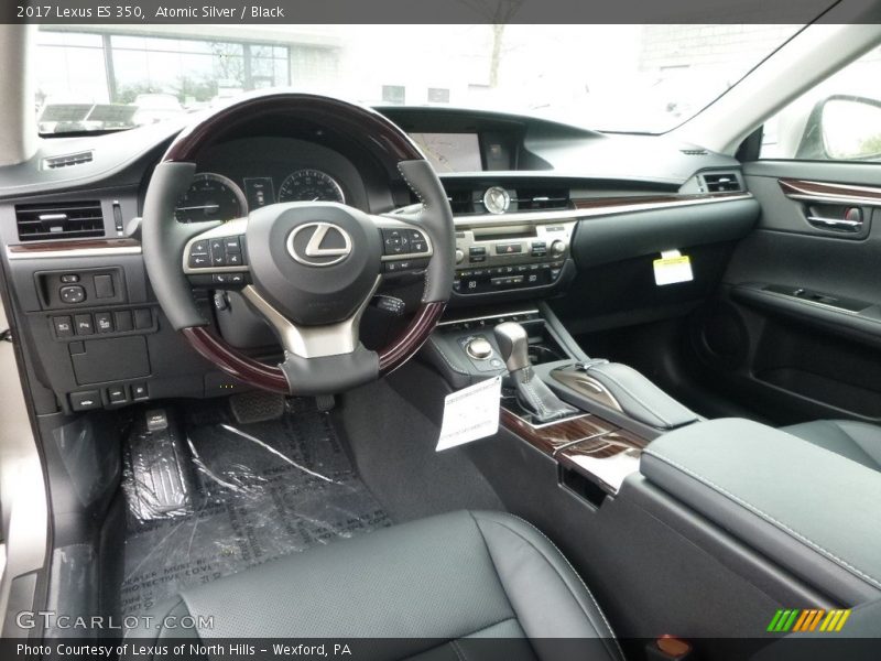 Atomic Silver / Black 2017 Lexus ES 350