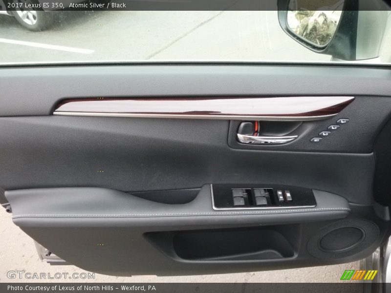 Atomic Silver / Black 2017 Lexus ES 350