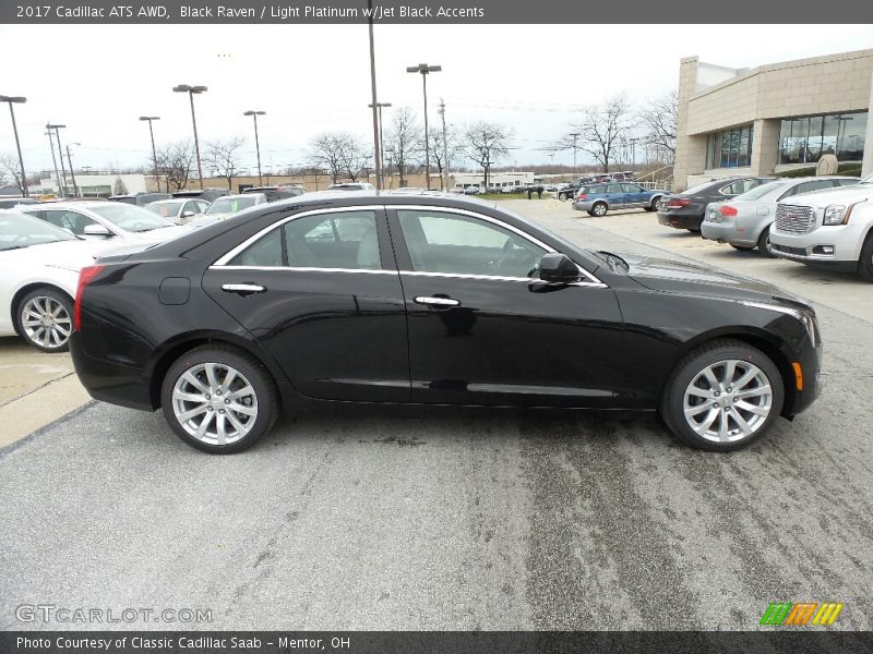 Black Raven / Light Platinum w/Jet Black Accents 2017 Cadillac ATS AWD