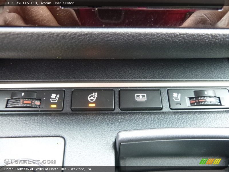 Atomic Silver / Black 2017 Lexus ES 350