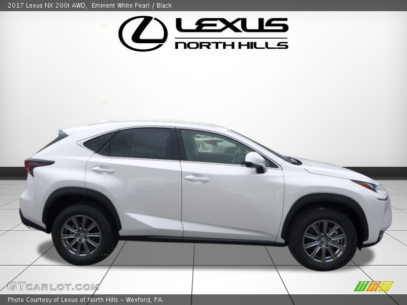 Eminent White Pearl / Black 2017 Lexus NX 200t AWD