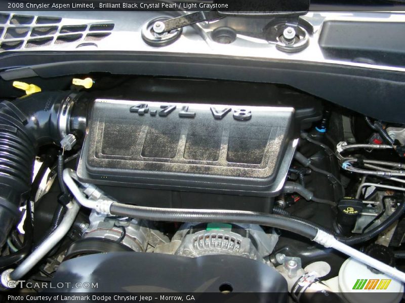 Brilliant Black Crystal Pearl / Light Graystone 2008 Chrysler Aspen Limited