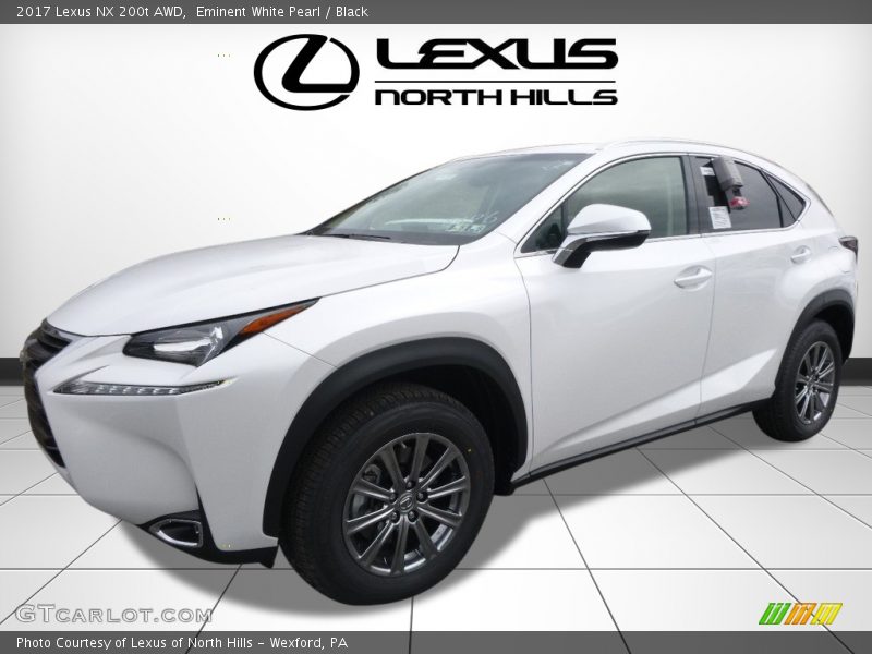 Eminent White Pearl / Black 2017 Lexus NX 200t AWD