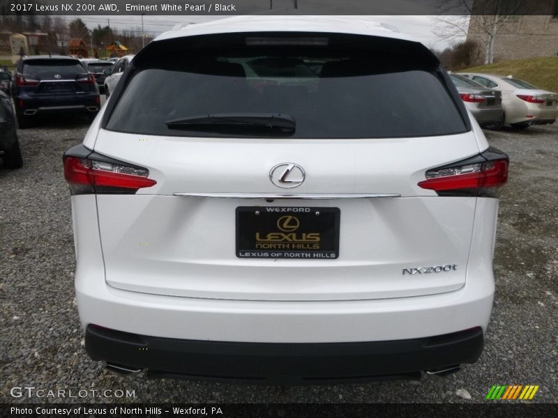 Eminent White Pearl / Black 2017 Lexus NX 200t AWD