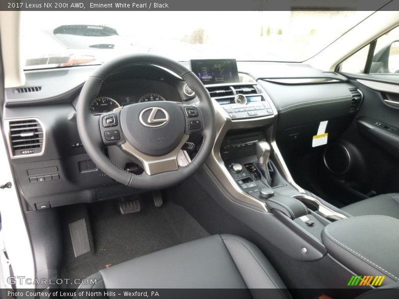 Eminent White Pearl / Black 2017 Lexus NX 200t AWD