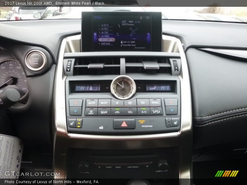 Eminent White Pearl / Black 2017 Lexus NX 200t AWD