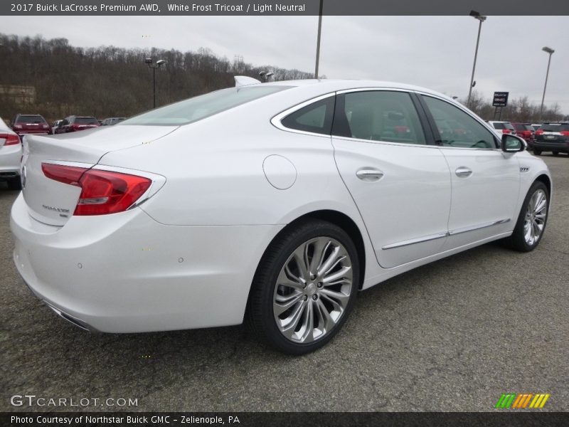 White Frost Tricoat / Light Neutral 2017 Buick LaCrosse Premium AWD