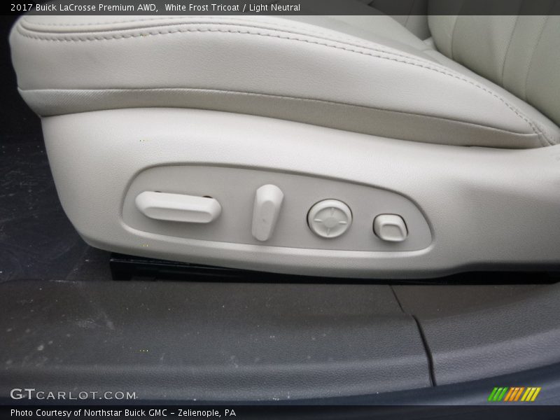 White Frost Tricoat / Light Neutral 2017 Buick LaCrosse Premium AWD