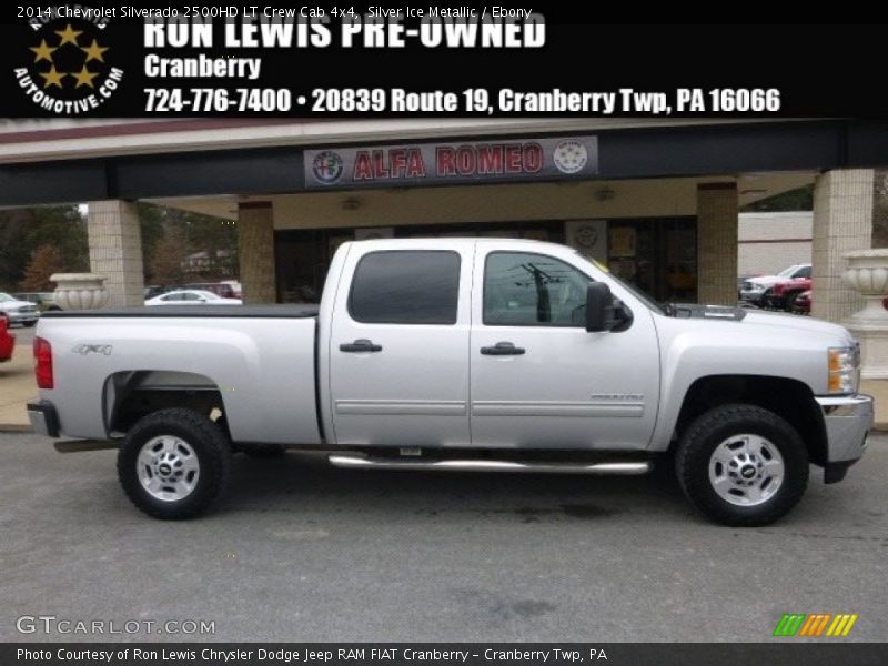 Silver Ice Metallic / Ebony 2014 Chevrolet Silverado 2500HD LT Crew Cab 4x4