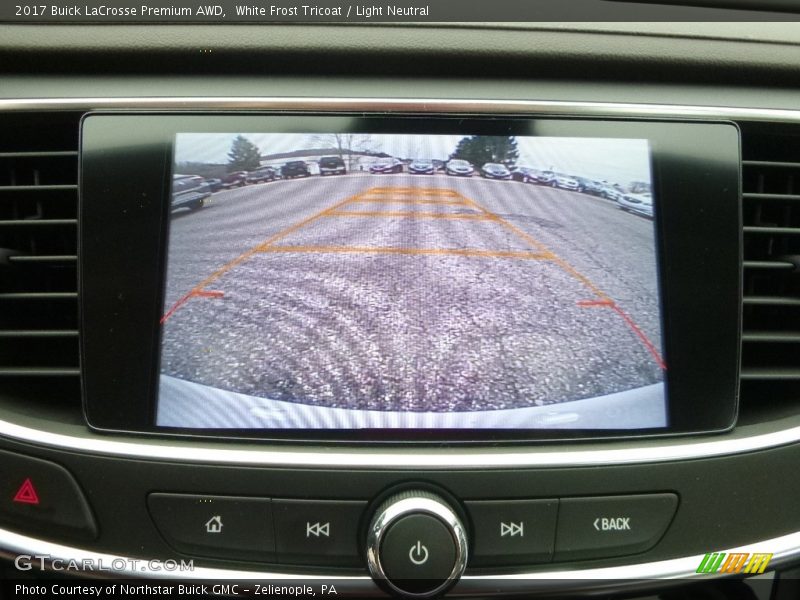 White Frost Tricoat / Light Neutral 2017 Buick LaCrosse Premium AWD