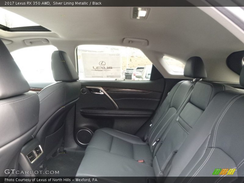 Silver Lining Metallic / Black 2017 Lexus RX 350 AWD