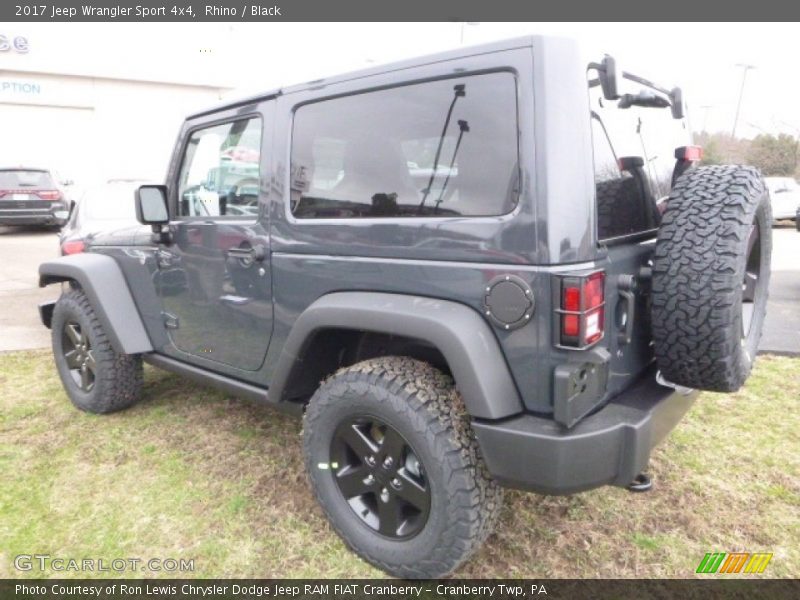 Rhino / Black 2017 Jeep Wrangler Sport 4x4