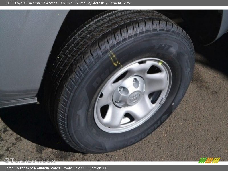 Silver Sky Metallic / Cement Gray 2017 Toyota Tacoma SR Access Cab 4x4