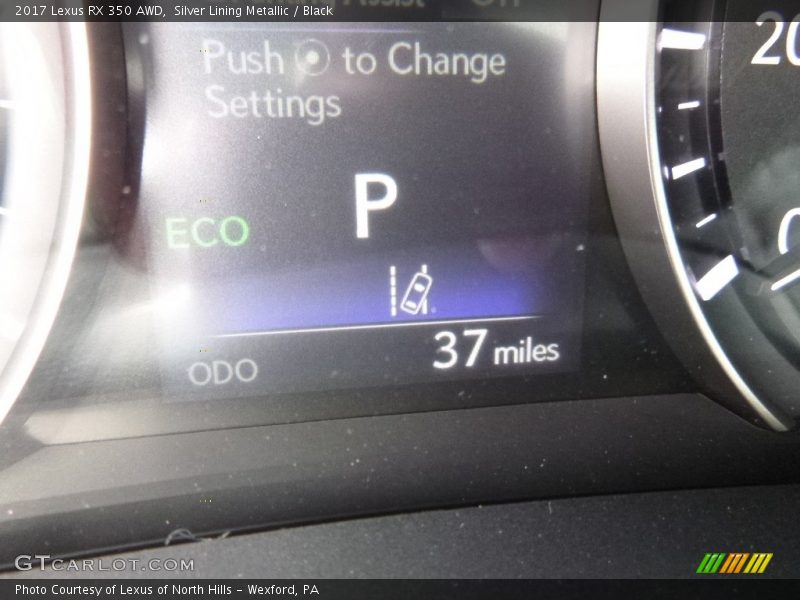 Silver Lining Metallic / Black 2017 Lexus RX 350 AWD