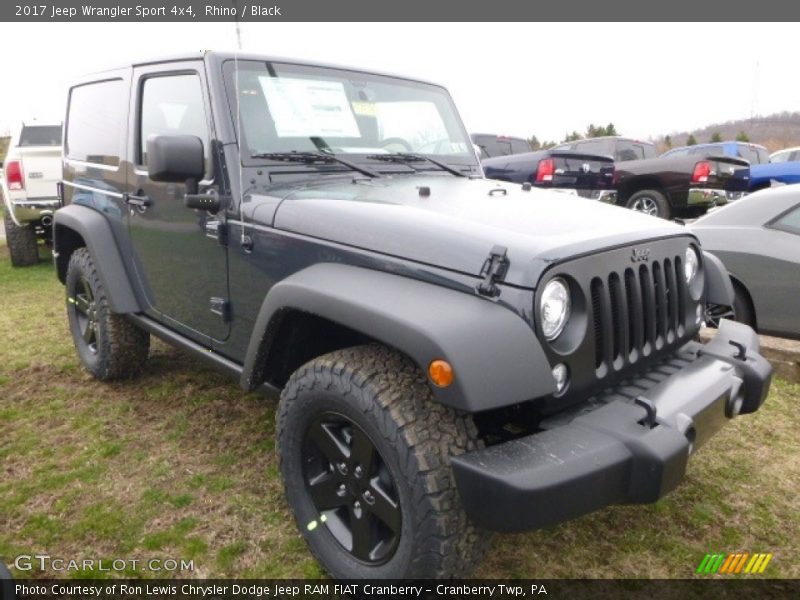 Rhino / Black 2017 Jeep Wrangler Sport 4x4