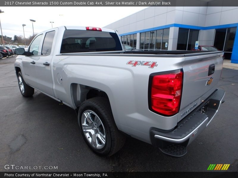 Silver Ice Metallic / Dark Ash/Jet Black 2017 Chevrolet Silverado 1500 Custom Double Cab 4x4