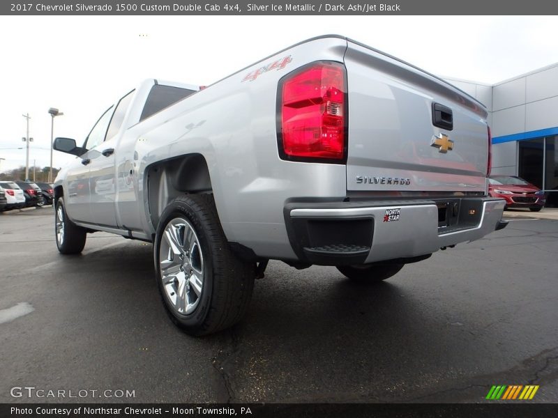Silver Ice Metallic / Dark Ash/Jet Black 2017 Chevrolet Silverado 1500 Custom Double Cab 4x4