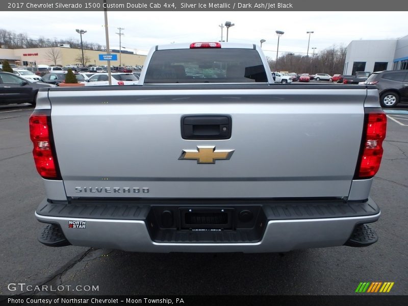 Silver Ice Metallic / Dark Ash/Jet Black 2017 Chevrolet Silverado 1500 Custom Double Cab 4x4