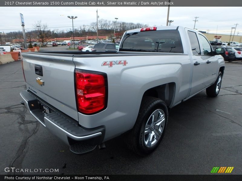 Silver Ice Metallic / Dark Ash/Jet Black 2017 Chevrolet Silverado 1500 Custom Double Cab 4x4