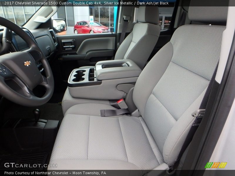 Silver Ice Metallic / Dark Ash/Jet Black 2017 Chevrolet Silverado 1500 Custom Double Cab 4x4