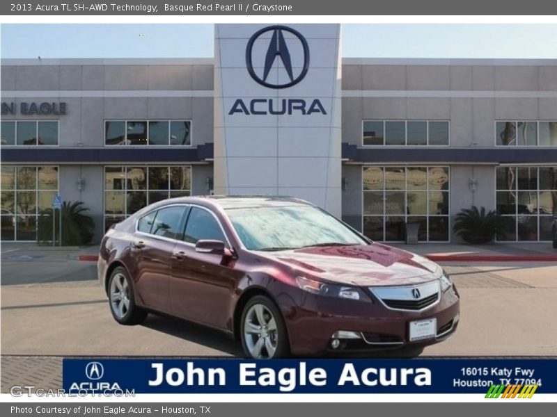 Basque Red Pearl II / Graystone 2013 Acura TL SH-AWD Technology