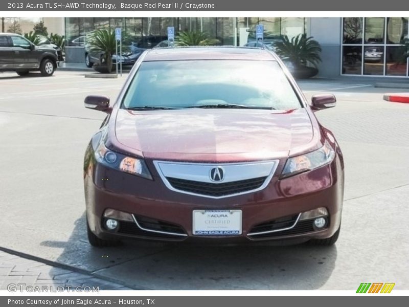 Basque Red Pearl II / Graystone 2013 Acura TL SH-AWD Technology