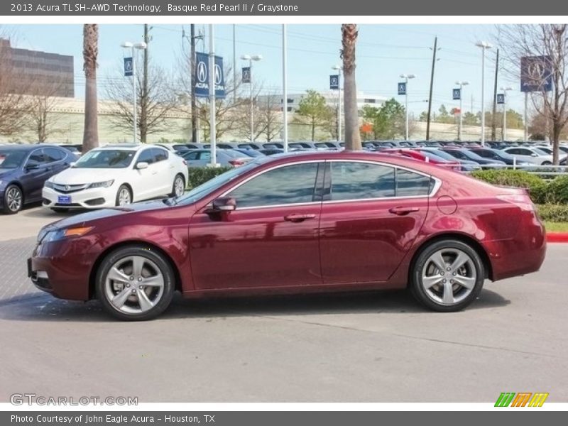 Basque Red Pearl II / Graystone 2013 Acura TL SH-AWD Technology