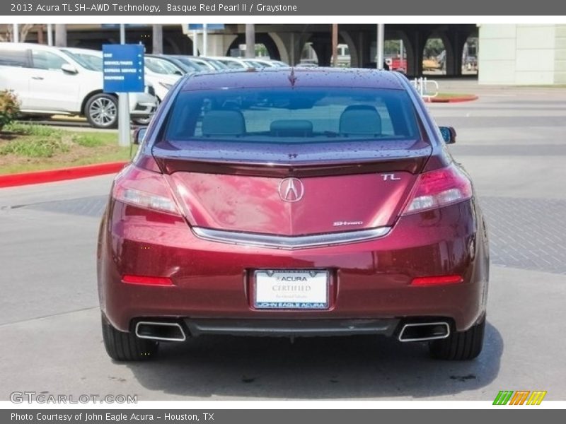 Basque Red Pearl II / Graystone 2013 Acura TL SH-AWD Technology