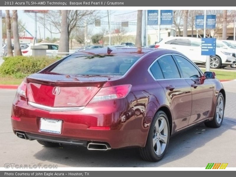 Basque Red Pearl II / Graystone 2013 Acura TL SH-AWD Technology