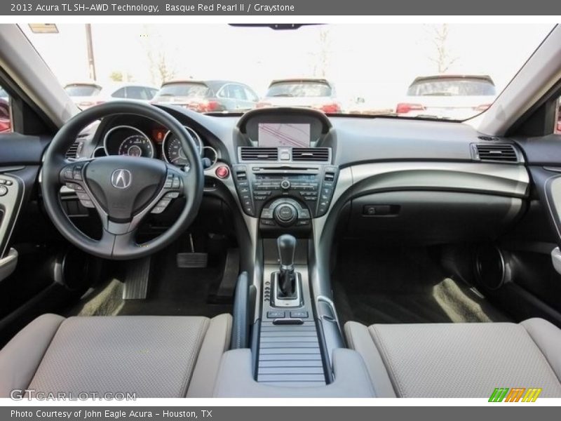 Basque Red Pearl II / Graystone 2013 Acura TL SH-AWD Technology