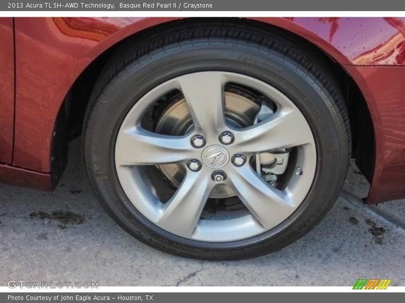 Basque Red Pearl II / Graystone 2013 Acura TL SH-AWD Technology