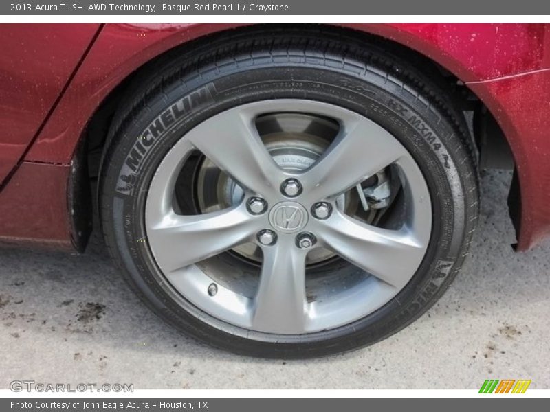 Basque Red Pearl II / Graystone 2013 Acura TL SH-AWD Technology