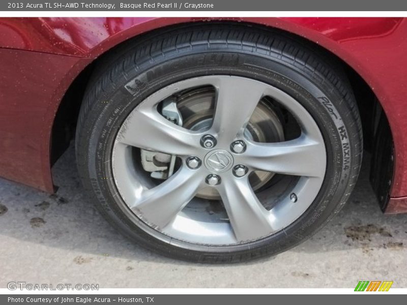 Basque Red Pearl II / Graystone 2013 Acura TL SH-AWD Technology