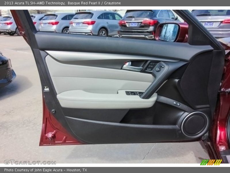 Basque Red Pearl II / Graystone 2013 Acura TL SH-AWD Technology