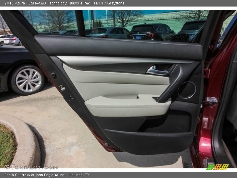 Basque Red Pearl II / Graystone 2013 Acura TL SH-AWD Technology