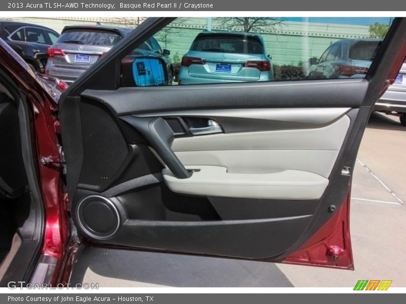 Basque Red Pearl II / Graystone 2013 Acura TL SH-AWD Technology