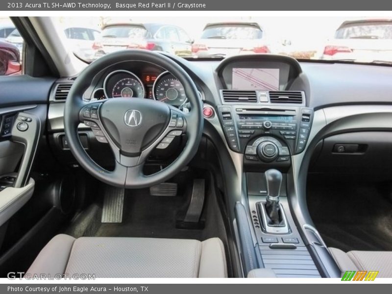 Basque Red Pearl II / Graystone 2013 Acura TL SH-AWD Technology