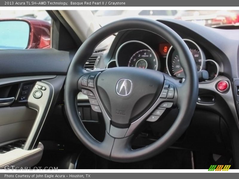 Basque Red Pearl II / Graystone 2013 Acura TL SH-AWD Technology