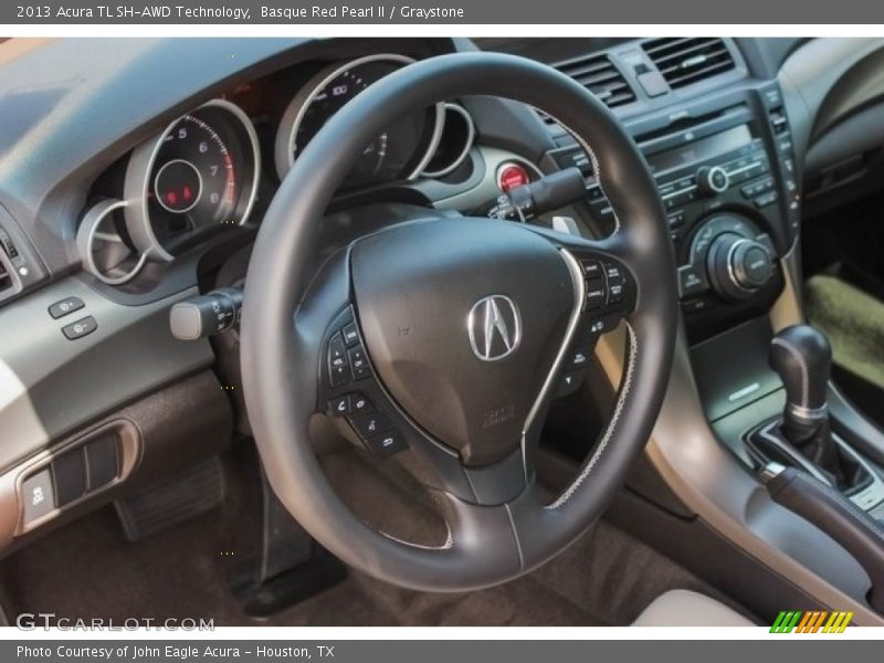 Basque Red Pearl II / Graystone 2013 Acura TL SH-AWD Technology