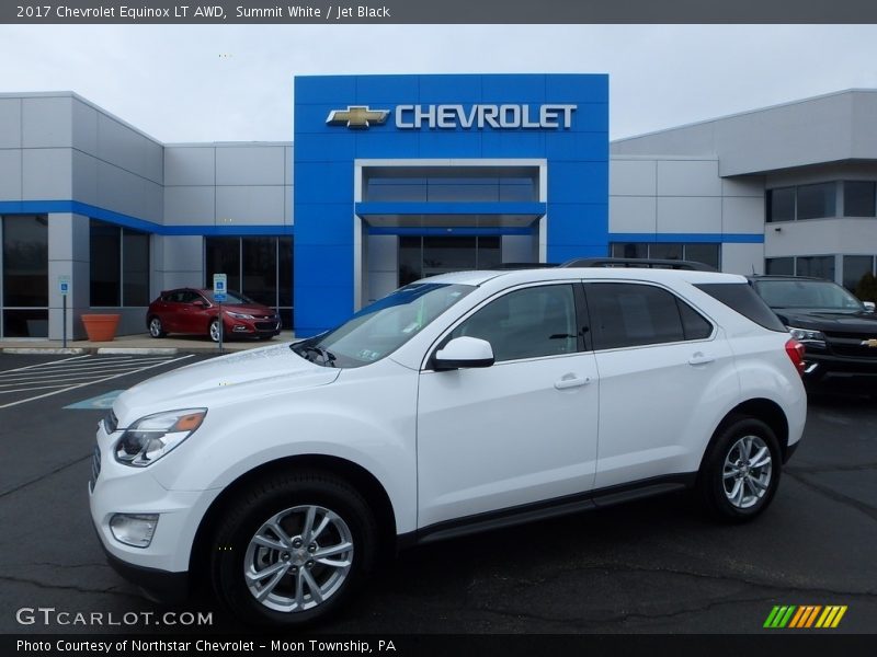 Summit White / Jet Black 2017 Chevrolet Equinox LT AWD