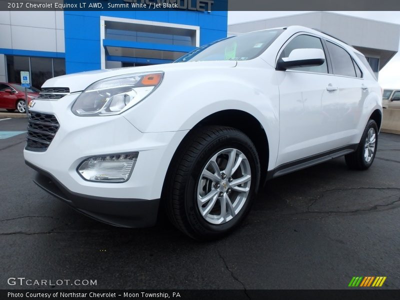Summit White / Jet Black 2017 Chevrolet Equinox LT AWD
