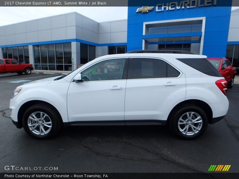 Summit White / Jet Black 2017 Chevrolet Equinox LT AWD
