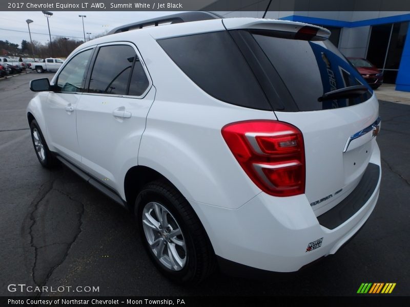 Summit White / Jet Black 2017 Chevrolet Equinox LT AWD