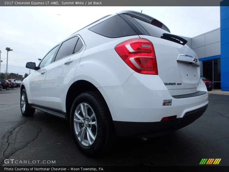 Summit White / Jet Black 2017 Chevrolet Equinox LT AWD