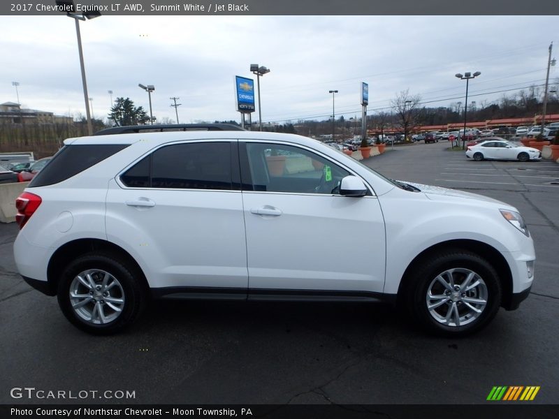 Summit White / Jet Black 2017 Chevrolet Equinox LT AWD