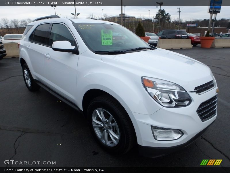 Summit White / Jet Black 2017 Chevrolet Equinox LT AWD