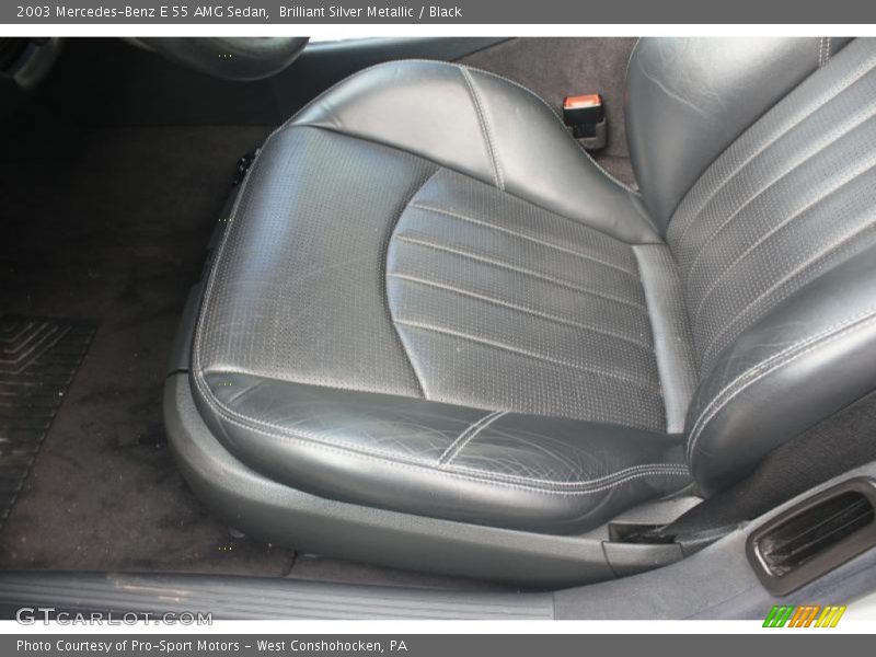 Brilliant Silver Metallic / Black 2003 Mercedes-Benz E 55 AMG Sedan